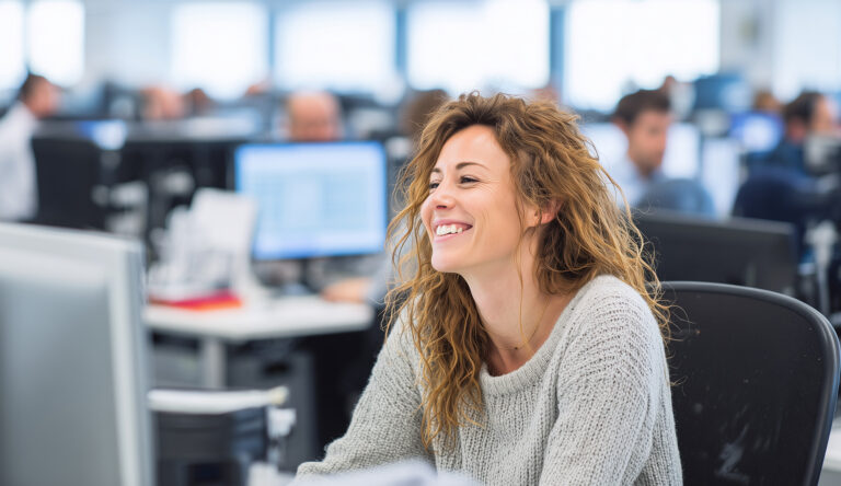 Happy IT Employees at Large Company